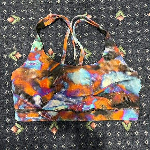 lululemon athletica Other - Lululemon sports bra size 8 blue galaxy